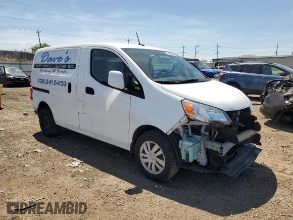 2021 Nissan NV200 S with VIN 3N6CM0KNXMK707399, listed as a Copart auction lot 56585605 with 51,484 mi miles and Salvage title. Bid and sale history available at DreamBid. Image 4.