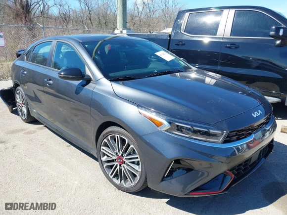 2024 Kia Forte GT with VIN 3KPF44AC2RE804254, listed as a IAAI auction lot 41718271 with 1,086 mi miles. Bid and sale history available at carsss.com. Image 1.
