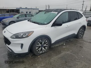 2020 Ford Escape SE Sport Hybrid with VIN 1FMCU0BZ4LUC32901, listed as a Copart auction lot 42052085 with 77,689 mi miles and Salvage Title. Bid and sale history available at carsss.com. Image 1.