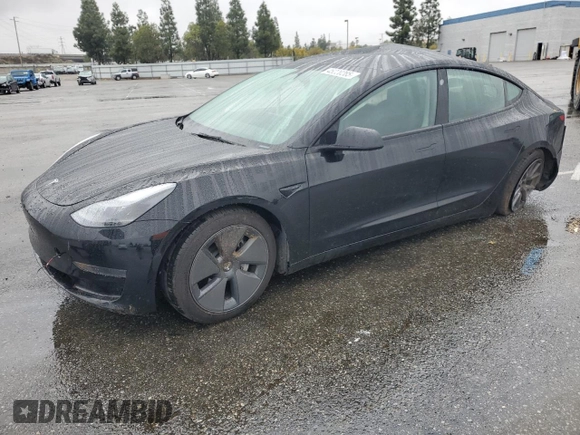 2023 Tesla Model 3 with VIN 5YJ3E1EA2PF671865, listed as a Copart auction lot 45220285 with 29,614 mi miles and Salvage title. Bid and sale history available at DreamBid. Image 1.