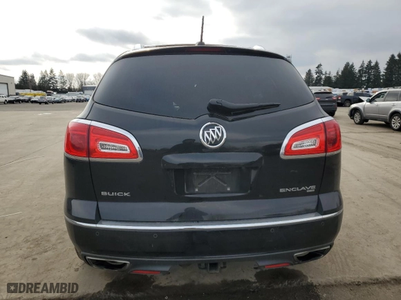2016 Buick Enclave Leather with VIN 5GAKVBKDXGJ169440, listed as a Copart auction lot 42916915 with 124,242 mi miles and Salvage Title. Bid and sale history available at carsss.com. Image 6.