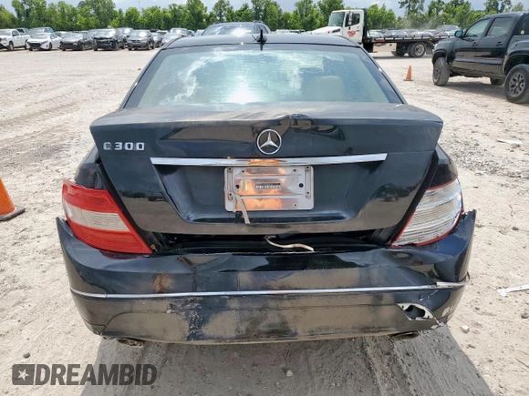 2009 Mercedes-Benz C 300 Sport with VIN WDDGF54X79F266942, listed as a Copart auction lot 61932745 with 190,447 mi miles and Salvage title. Bid and sale history available at DreamBid. Image 6.