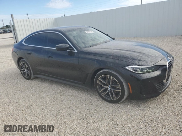 2024 BMW 4 Series 430i xDrive with VIN WBA73AV00RFT44343, listed as a Copart auction lot 87362534 with 1,346 mi miles and Salvage Title. Bid and sale history available at carsss.com. Image 4.