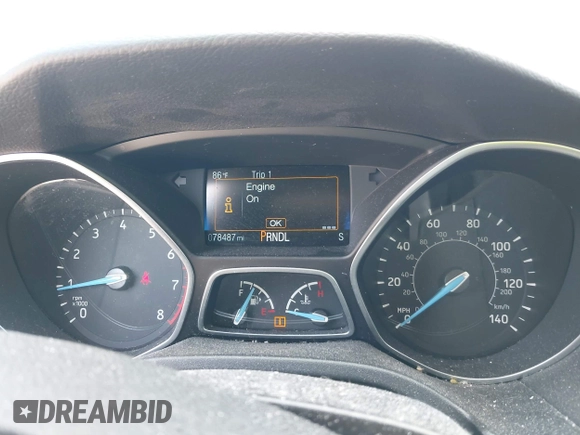 2016 Ford Focus SE with VIN 1FADP3F22GL288268, listed as a IAAI auction lot 42149474 with 78,487 mi miles and . Bid and sale history available at carsss.com. Image 7.