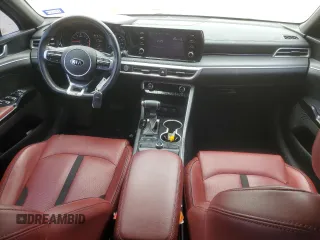2021 Kia K5 GT-Line with VIN 5XXG64J28MG034471, listed as a Copart auction lot 46021365 with 93,996 mi miles and Salvage Title. Bid and sale history available at carsss.com. Image 8.