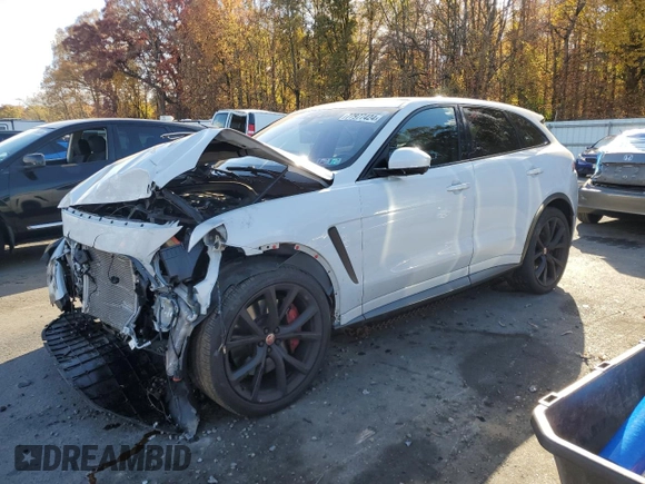 2020 Jaguar F-Pace SVR with VIN SADCZ2EE6LA633530, listed as a Copart auction lot 77977424 with 52,982 mi miles and Salvage Title. Bid and sale history available at DreamBid. Image 1.