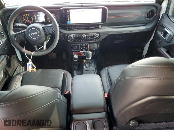 2024 Jeep Wrangler Rubicon with VIN 1C4PJXFG9RW280570, listed as a Copart auction lot 54519055 with 10,638 mi miles and Salvage title. Bid and sale history available at DreamBid. Image 8.