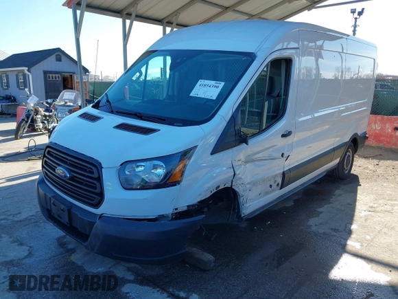 2018 Ford Transit with VIN 1FTYR2CM5JKB40103, listed as a IAAI auction lot 41854390 with 151,848 mi miles. Bid and sale history available at carsss.com. Image 2.