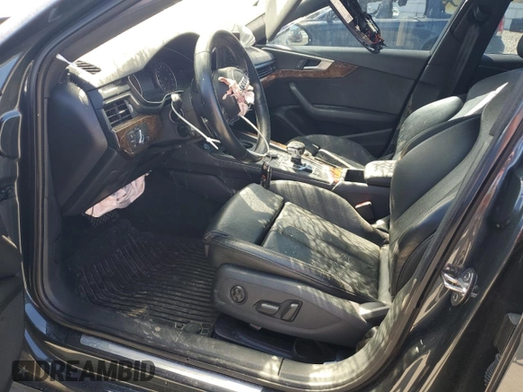 2017 Audi A4 Premium with VIN WAUGNAF49HN018766, listed as a Copart auction lot 55017465 with Not provided miles and Salvage title. Bid and sale history available at DreamBid. Image 7.