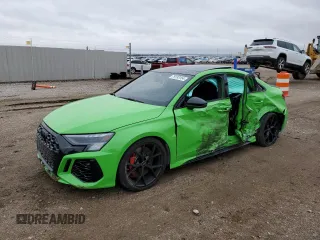 2024 Audi RS 3 z VIN WUAG4DGY4RA911500, wystawiony jako Copart lot #79193154 z przebiegiem Nie podano mil oraz Szkody całkowita. Historia ofert i sprzedaży dostępna na DreamBid. Obrazek 1.