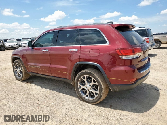 2020 Jeep Grand Cherokee Limited with VIN 1C4RJFBG7LC267074, listed as a Copart auction lot 59626955 with 130,464 mi miles and Salvage title. Bid and sale history available at DreamBid. Image 2.