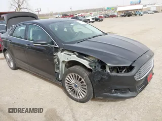 2015 Ford Fusion Titanium with VIN 3FA6P0K99FR268450, listed as a IAAI auction lot 41805513 with 202,009 mi miles. Bid and sale history available at carsss.com. Image 1.