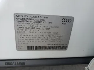 2015 Audi SQ5 Premium Plus with VIN WA1CGAFP6FA048943, listed as a Copart auction lot 65964604 with 103,596 mi miles and Salvage Title. Bid and sale history available at carsss.com. Image 13.