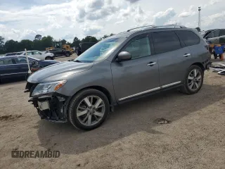 2015 Nissan Pathfinder SL with VIN 5N1AR2MN4FC641165, listed as a Copart auction lot 58033095 with 126,494 mi miles and Salvage title. Bid and sale history available at DreamBid. Image 1.