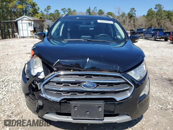 2019 Ford EcoSport Titanium z VIN MAJ3S2KE8KC278227, wystawiony jako Copart lot #46604965 z przebiegiem 59 390 mil mil oraz Czysty tytuł • Clean title. Historia ofert i sprzedaży dostępna na DreamBid. Obrazek 5.