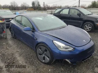 2021 Tesla Model 3 Long Range with VIN 5YJ3E1EB6MF923931, listed as a Copart auction lot 51829505 with 45,389 mi miles and Salvage Title. Bid and sale history available at carsss.com. Image 4.