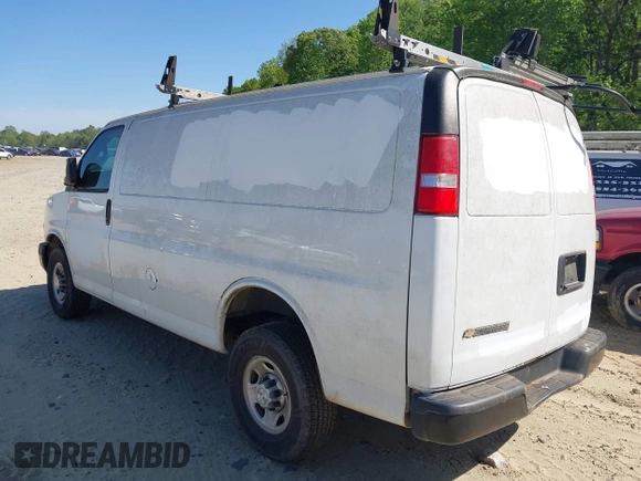 2021 Chevrolet Express Cargo with VIN 1GCWGAFP2M1262456, listed as a IAAI auction lot 42007767 with 56,144 mi miles and . Bid and sale history available at DreamBid. Image 17.