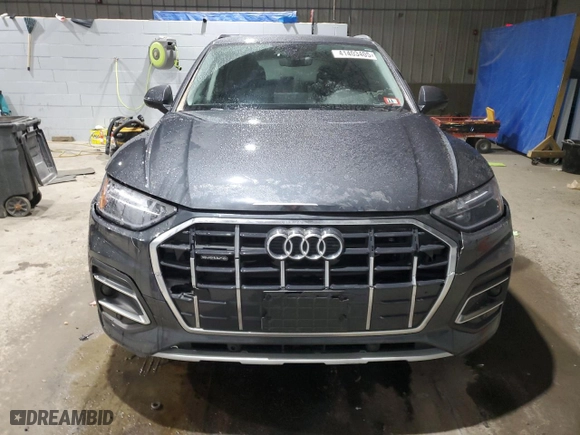 2021 Audi Q5 Premium with VIN WA1AAAFYXM2079279, listed as a Copart auction lot 41403405 with 20,520 mi miles and Salvage Title. Bid and sale history available at carsss.com. Image 5.