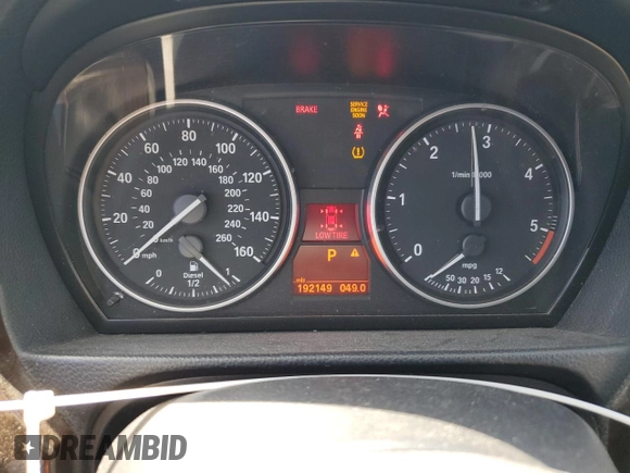 2011 BMW 3 Series 335d with VIN WBAPN7C54BA949643, listed as a Copart auction lot 58806615 with 192,149 mi miles and Clean title. Bid and sale history available at DreamBid. Image 9.
