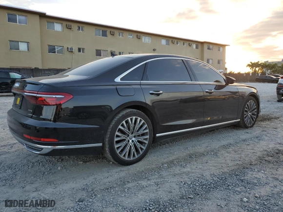 2019 Audi A8 L with VIN WAU8DBF86KN017839, listed as a Copart auction lot 41542215 with 70,561 mi miles and Non Repairable. Bid and sale history available at carsss.com. Image 3.