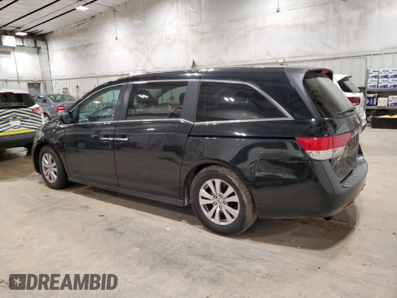 2015 Honda Odyssey EX-L with VIN 5FNRL5H69FB098699, listed as a Copart auction lot 53849785 with 134,800 mi miles and Clean Title. Bid and sale history available at DreamBid. Image 2.