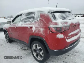 2020 Jeep Compass Limited with VIN 3C4NJDCB1LT138936, listed as a Copart auction lot 45344685 with 53,183 mi miles and Salvage Title. Bid and sale history available at carsss.com. Image 2.