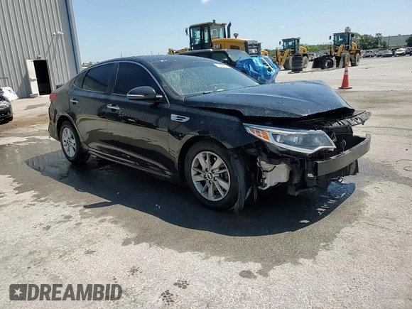 2018 Kia Optima LX with VIN 5XXGT4L34JG232426, listed as a Copart auction lot 52958085 with 75,608 mi miles and Salvage Title. Bid and sale history available at carsss.com. Image 11.