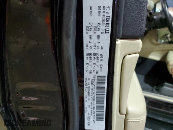 2018 Jeep Grand Cherokee Sterling Edition with VIN 1C4RJFBG0JC400464, listed as a Copart auction lot 48332654 with 0 mi miles and Salvage Title. Bid and sale history available at carsss.com. Image 12.
