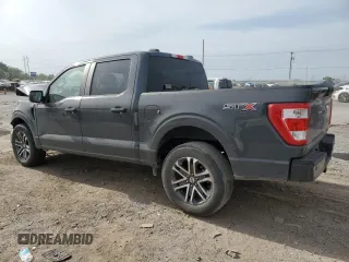 2021 Ford F-150 XL with VIN 1FTEW1C86MKE53397, listed as a Copart auction lot 56956825 with 62,848 mi miles and Salvage title. Bid and sale history available at DreamBid. Image 2.