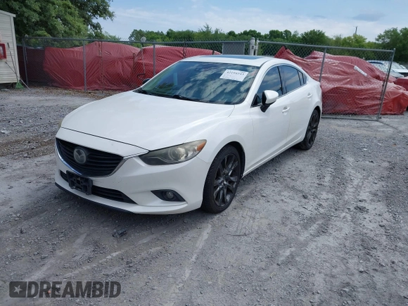 2014 Mazda 6 i Grand Touring with VIN JM1GJ1W67E1139945, listed as a IAAI auction lot 42194243 with 205,545 mi miles. Bid and sale history available at carsss.com. Image 17.