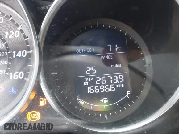 2014 Mazda CX-5 Sport with VIN JM3KE2BE8E0422322, listed as a IAAI auction lot 42009499 with 166,966 mi miles and . Bid and sale history available at carsss.com. Image 16.