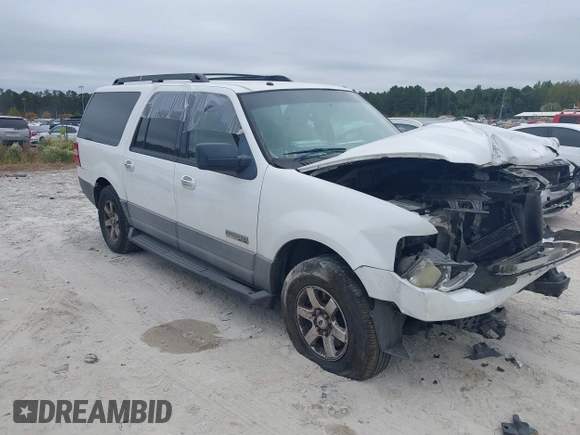2007 Ford Expedition EL SSV with VIN 1FMFK165X7LA17471, listed as a IAAI auction lot 37941369 with 1 mi miles. Bid and sale history available at carsss.com. Image 1.