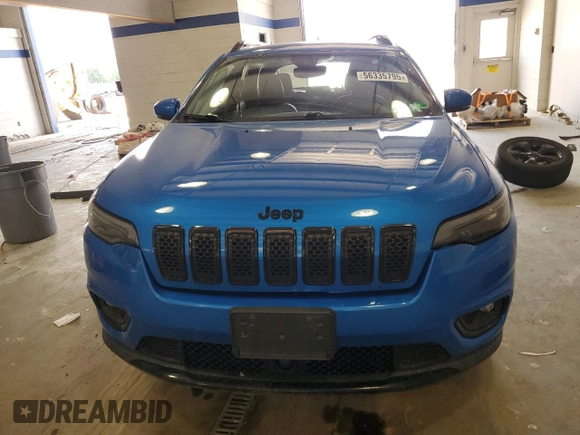 2021 Jeep Cherokee Altitude with VIN 1C4PJLLB4MD168720, listed as a Copart auction lot 56335795 with 48,934 mi miles and Salvage title. Bid and sale history available at DreamBid. Image 5.