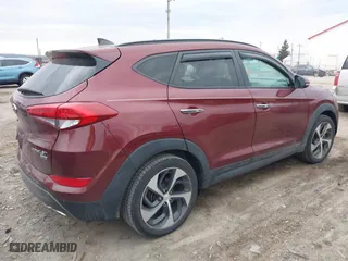 2016 Hyundai Tucson Eco with VIN KM8J3CA26GU179785, listed as a IAAI auction lot 41697664 with 110,975 mi miles. Bid and sale history available at carsss.com. Image 4.