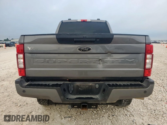 2022 Ford F-250 XL with VIN 1FT7W2BT2NEG33139, listed as a Copart auction lot 61925525 with 53,561 mi miles and Salvage title. Bid and sale history available at DreamBid. Image 6.