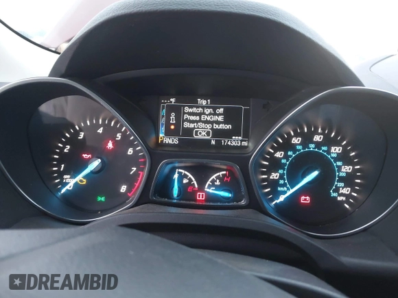 2014 Ford Escape Titanium with VIN 1FMCU9J94EUA13509, listed as a IAAI auction lot 41291232 with 174,303 mi miles. Bid and sale history available at carsss.com. Image 7.