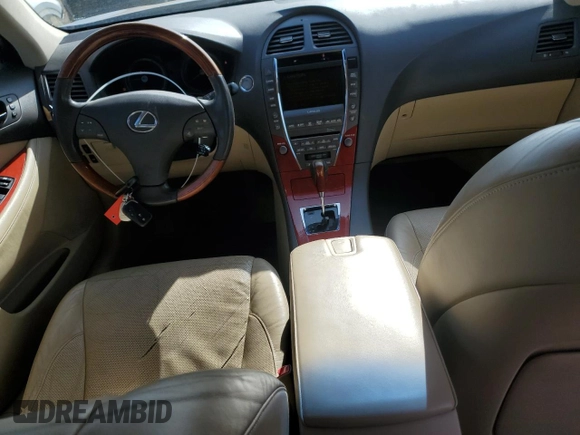 2007 Lexus ES 350 with VIN JTHBJ46G472005264, listed as a Copart auction lot 51128015 with 216,646 mi miles and Salvage Title. Bid and sale history available at carsss.com. Image 8.