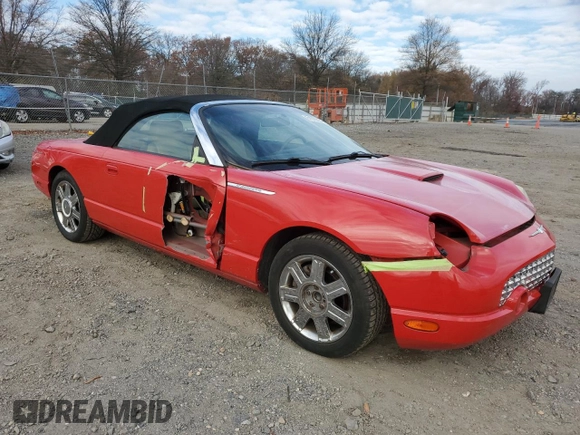 2005 Ford Thunderbird Deluxe z VIN 1FAHP60A05Y102875, wystawiony jako Copart lot #81070624 z przebiegiem 84 260 mil mil oraz Szkoda całkowita • Salvage title. Historia ofert i sprzedaży dostępna na DreamBid. Obrazek 4.