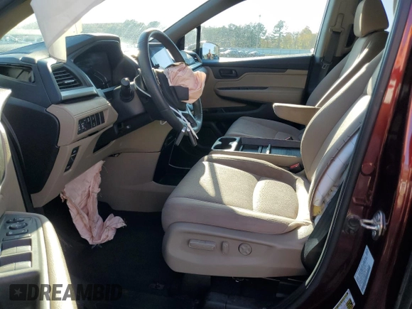 2019 Honda Odyssey EX with VIN 5FNRL6H57KB087417, listed as a Copart auction lot 83984874 with 89,909 mi miles and Salvage title. Bid and sale history available at DreamBid. Image 7.