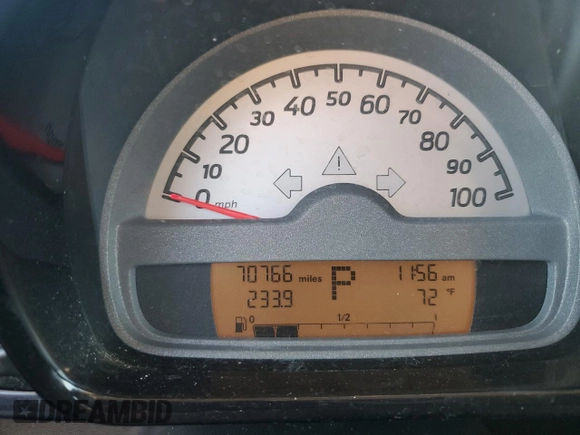 2010 Smart fortwo Pure with VIN WMEEJ3BA4AK363015, listed as a Copart auction lot 48892365 with 70,766 mi miles and Salvage title. Bid and sale history available at DreamBid. Image 9.