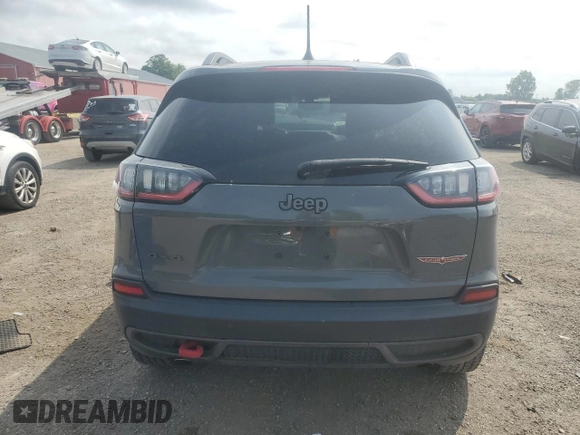2019 Jeep Cherokee Trailhawk with VIN 1C4PJMBX6KD425554, listed as a Copart auction lot 61097135 with 97,452 mi miles and Salvage title. Bid and sale history available at DreamBid. Image 6.