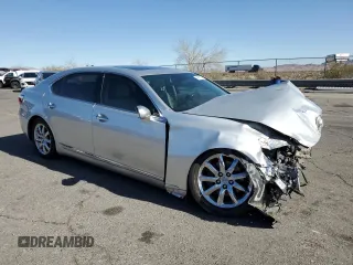 2008 Lexus LS 460 L with VIN JTHGL46F585029290, listed as a Copart auction lot 48485505 with Not provided miles and Salvage title. Bid and sale history available at DreamBid. Image 4.