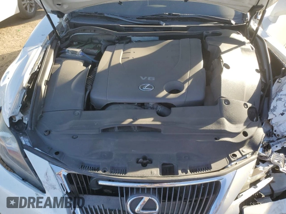 2012 Lexus IS 250 with VIN JTHCF5C25C5059458, listed as a Copart auction lot 86882084 with 114,518 mi miles and Salvage Title. Bid and sale history available at DreamBid. Image 12.