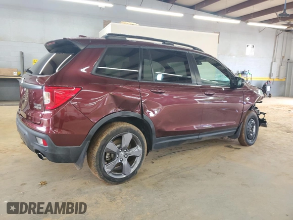 2020 Honda Passport Touring with VIN 5FNYF8H90LB018300, listed as a Copart auction lot 63437595 with 27,740 mi miles and Salvage title. Bid and sale history available at DreamBid. Image 3.