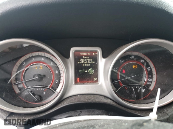 2018 Dodge Journey SE with VIN 3C4PDCAB6JT517988, listed as a Copart auction lot 48103275 with 129,897 mi miles and Salvage Title. Bid and sale history available at DreamBid. Image 9.