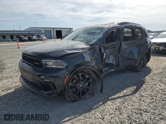 2021 Dodge Durango GT with VIN 1C4RDHDG6MC825093, listed as a Copart auction lot 56124395 with 59,712 mi miles and Salvage title. Bid and sale history available at DreamBid. Image 1.