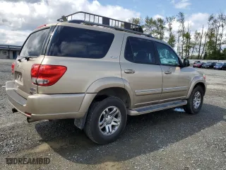2005 Toyota Sequoia SR5 with VIN 5TDBT44A05S238560, listed as a Copart auction lot 53846145 with 163,588 mi miles and Clean Title. Bid and sale history available at carsss.com. Image 3.