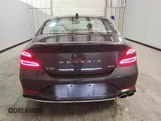 2023 Genesis G70 2.0T with VIN KMTG34TA0PU126980, listed as a Copart auction lot 79108654 with 37,534 mi miles and Clean Title. Bid and sale history available at DreamBid. Image 6.