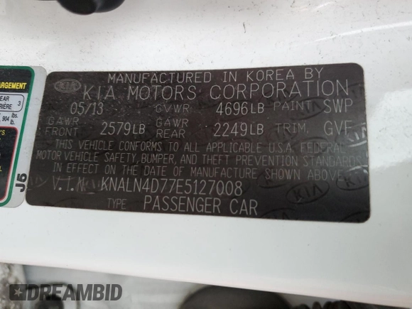 2014 Kia Cadenza Premium with VIN KNALN4D77E5127008, listed as a Copart auction lot 86964554 with 144,381 mi miles and Salvage Title. Bid and sale history available at carsss.com. Image 13.