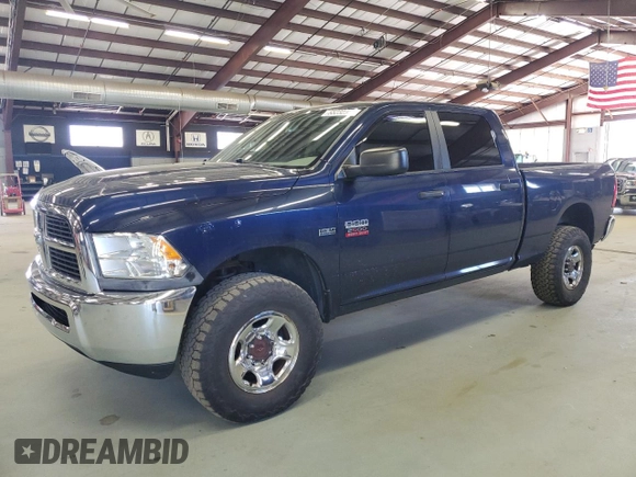 2012 Ram 2500 SLT with VIN 3C6TD5DT2CG320723, listed as a Copart auction lot 55232385 with 125,595 mi miles and Salvage title. Bid and sale history available at DreamBid. Image 1.